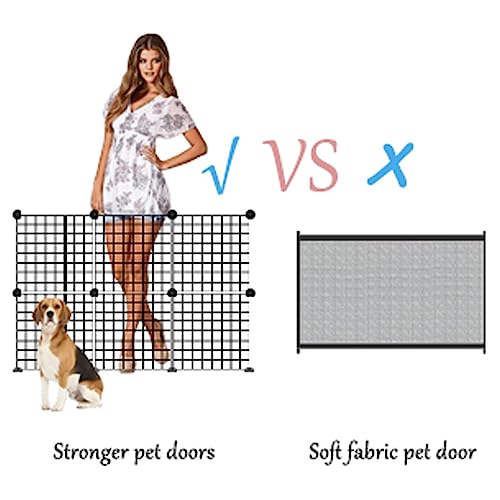 Sumoni Hundebarrieren Treppenschutzgitter Barrier Gates Haustier Gates Hund Gehege 105x70CM, einfach zu montieren, kann zusammen in so viele Modelle wie nötig (Single Piece 35 * 35cm, 6 Stück Total)