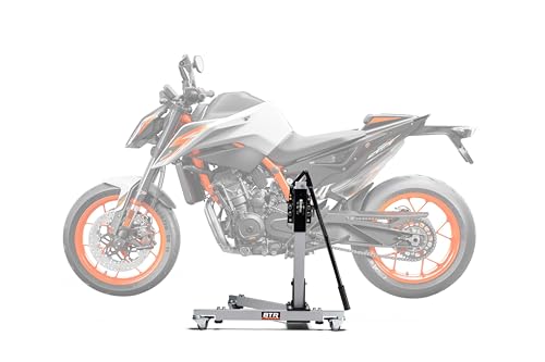 Zentralständer EVOLIFT® für KTM 890 Duke R mit PP-Fußraste Shadow Edition (Grundfarbe: Grau)