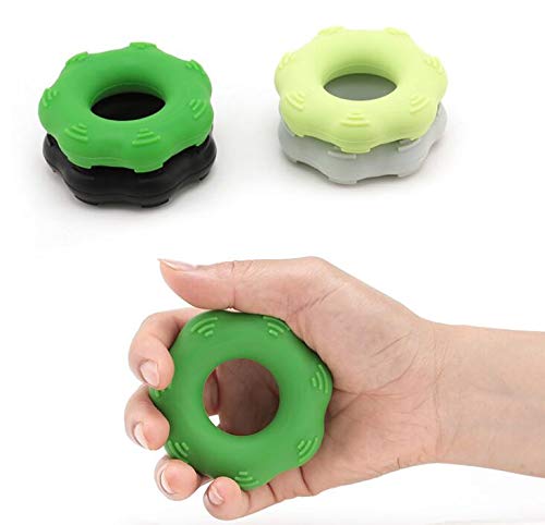 Hand Grip Strengthener?Forearm and Finger Strengthener Trainer Rings Set of 3 pcs with Different Resistance Levels for Muscle Strengthening Training Rock Climbing Arthritis Finger Physical Therapy