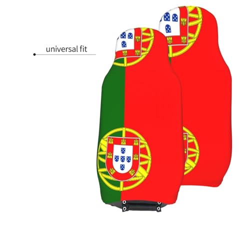Housses de siège auto imprimé drapeau portugais finition haute qualité