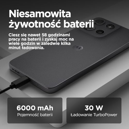 Motorola moto g15 power 17,1 cm (6.72") Dual-SIM Android 15 4G USB Typ-C 8 GB 256 GB 6000 mAh Grau (PB6G0001PL)