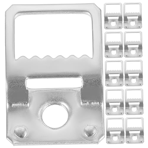 Image of Angoily 50pcs Aluminum Frame Hooks Saw Toothed Picture Hangers for Drywall Heavy Duty Decorative Hangers for Photos Frames