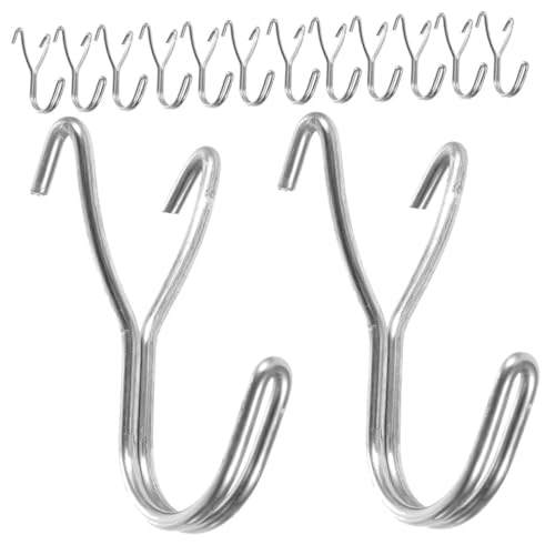 PRETYZOOM 30pcs Peg Board Hook Organizer J Duty Holder Hanging Tools Pegboards Heavy Garage Pegboard Pegs Peg Boards for Peg Board Accessories Hooks Black Storage Hook Stainless Steel Silver