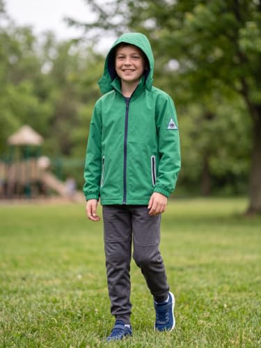 Image of SaphiRose Kids Waterproof Rain Jacket Mesh Lined with Removable Hood