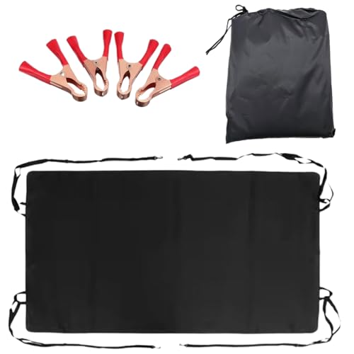 Toldo para puerta de granero RV, toldo trasero de vehículo, todo tipo de clima, montaña de viaje, resistente impermeable, protección solar plegable, fiable camping al aire libre para picnic de viaje