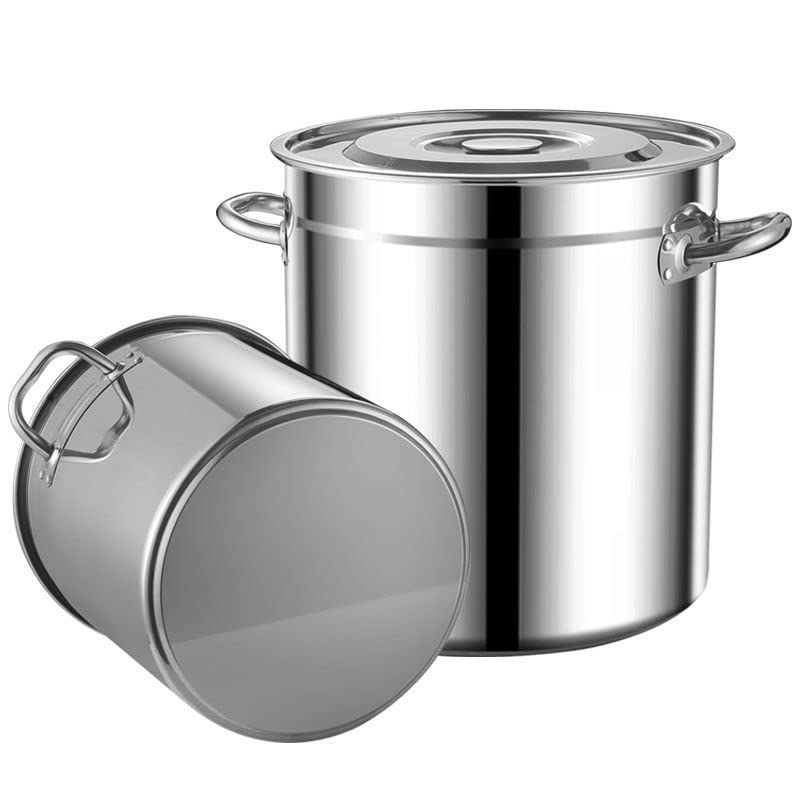 Marmite à soupe en acier inoxydable 45L avec panier à crabe et homard