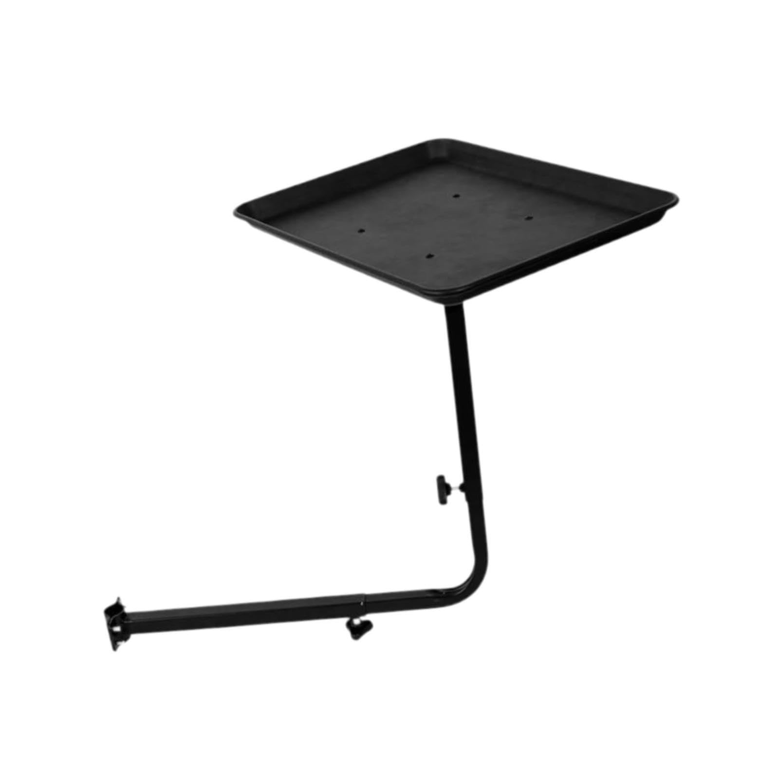 Bandeja metálica versátil para silla de salón, ideal para coloración y cuidado profesional del cabello. Bandeja para silla de barbería. Accesorio