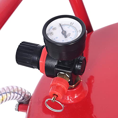 Aain Portable Oil Drain Container,20 Gallon Waste Oil Drain Tank,Air Operated Drainer for Oil Change,Portable Fluid Drain Disposal with Adjustable Height,Heavy Duty Construction with Wheels by A A IN - Image 5