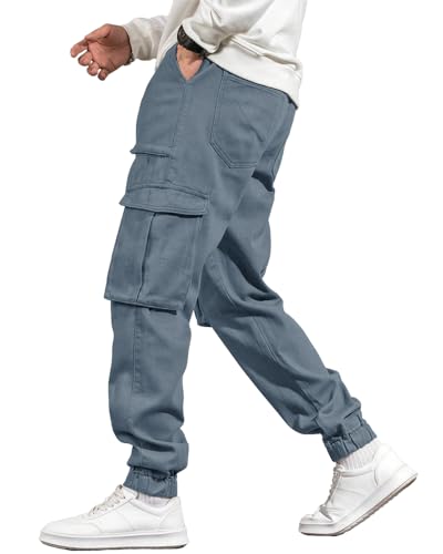 Image of Noble Monk Men's Cargo Pant | Drawstring | Solid Cargo | Multi Pockets Trackpant