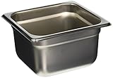 Winco SPJM-604 Anti-Jamming Steam Pan, 1/6 by 4-Inch, 24-Gauge,Stainless Steel,Medium