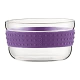 bodum pavina dubbelwandig glas 0 25l 6st Durchmesser: 12,5 cm Bodum 11336-278 Pavina Salatschüssel aus Glas, mit Silikonring, Durchmesser 12,5 cm, Lila, 2er-Set