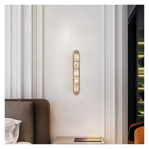 Luz interior decorativa del pasillo con lámpara de pared de tira de cristales 4