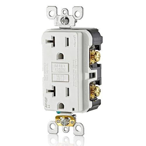 Leviton AGTR2-W Dual-Function Afci/Gfci Outlet, 20 Amp, Self Test, Tamper-Resistant With Led Indicator Light, Protection From Both Electrical Shock And Electrical Fires In One Device thumb #3