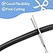 Rubber U Channel Edge Trim, Door Seal Strip, Fits Edge up to 1/16 Inch (1. 6mm) U Shape Weather Stripping(10 Feet,Black)