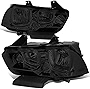 Auto Dynasty [Halogen Model] Factory Style Headlights Assembly Compatible with Dodge Charger 11-14, Driver and Passenger Side, Smoked Lens Clear Corner
