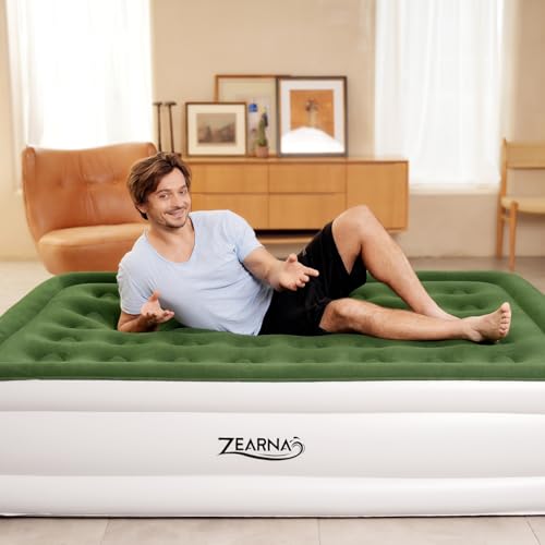 Zearna Air Mattress Queen With Built In Pump thumb #4