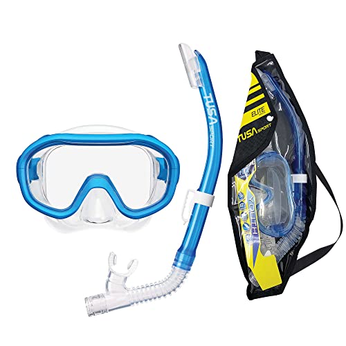 Máscara y Snorkel TUSA Sport Mini Kleio Junior gafas buceo infantil azul