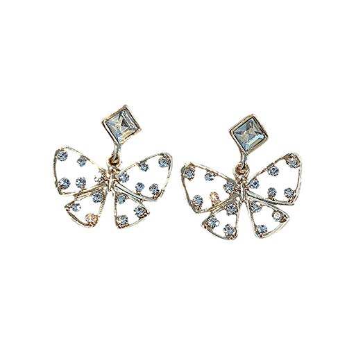 Boucles d'oreilles strass mode brillant pour femme avec cristaux style pierres précieuses