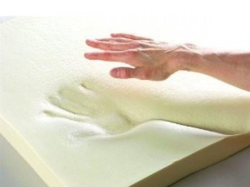 100% Memory Foam Topper, Mattress Pads- 2" Deep -All UK (2ft6 Small Single, 3ft Single, 4ft Small Double, 4ft6 Double, 5ft King And 6ft Super King Mattress Toppers) (4ft6 Double)