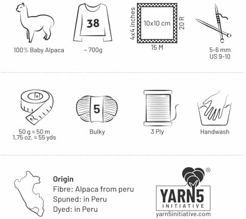 fairalpaka, DK, knitting wool, 300 g (6 x 50 g), 100 % baby alpaca wool, Alpaca, Hf283 Lindenblüte Heather, Bulky - 50m auf 50g