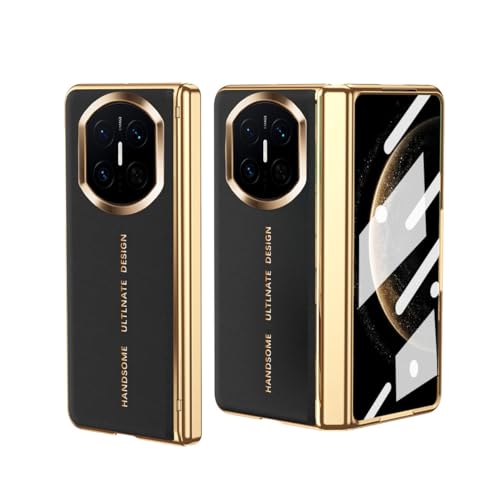 Housse Huawei Mate X6 en cuir noir idéale pour protéger l'écran en déplacement