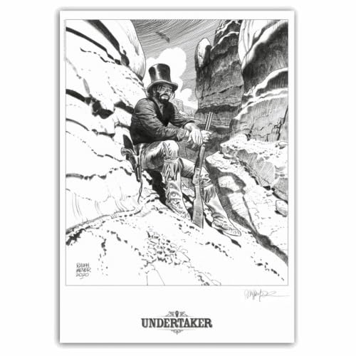 Affiche Undertaker Jonas Crow croque-mort poster offset signé 50x70 cm