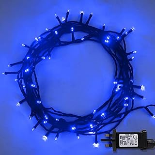 ANSIO® Christmas Lights 500 LED 50m/164ft Christmas Tree Lights for Indoor & Outdoor Multicoloured Decorations Fairy String Lights with Timer for Xmas Garden Bedroom & Party| Mains Powered Green Cable