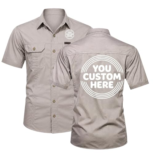 Camisa de manga corta para hombre vintage transpirable de secado rápido