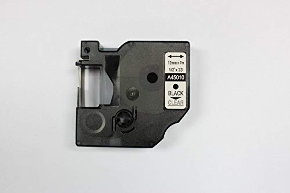 PRINTPEN DYMO D1 45010 SEFFAF ETIKETE SIYAH (12mm x 7m) Muadil Etiket