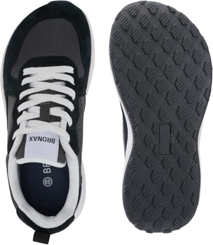 Image of BRONAX Women Wide Toe Box Athletic Casual Shoes Classic Design Sneakers S75