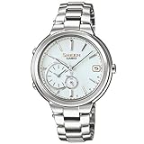 Solar Casio Damen Analog Solar Uhr mit Edelstahl Armband SHB-200D-7AER