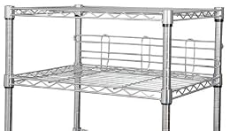 GRAINGER APPROVED Shelf Side/Back Ledge, 48 in., Chrome, PK2