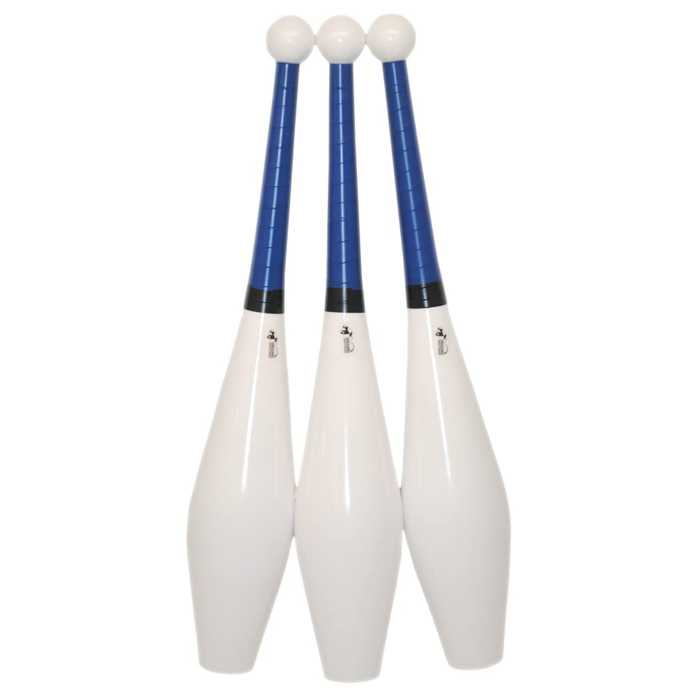 Higgins Brothers Spirit Juggling Club Set of 3 with Wrapped Handle (Navy Blue)