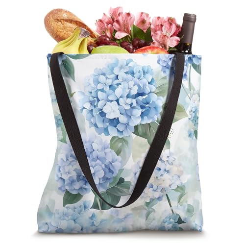 Bolso Tote Floral Blue Hydrangeas miniatura 4