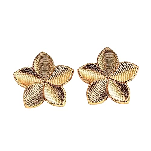 Boucles d'oreilles mignonnes fleur couleur or le cadeau idéal pour elle