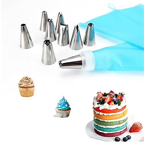 8/14 / 26/50 stks roze siliconen gebak tassen tips 48 icing piping nozzle crème herbruikbare gebak tas cake decorating… - Image 8
