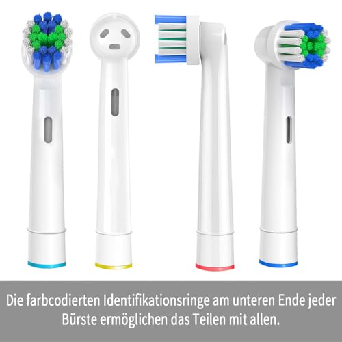 20 Stück Aufsteckbürsten Kompatibel mit Oral B Aufsteckbürsten,Professionelle Elektrische Bürstenköpfe für Oral B Ersatzköpfe Refill Pro 500/1000/1500/3000/3757/5000/7000/7500/8000