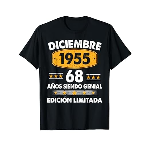 68 Años Cumpleaños Regalo Diciembre 1955 Diciembre 68 Años Camiseta
