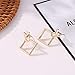 CanB Square Ear Jacket Ear Jacket Earring Square Earrings Ear Wrap Geometric Studs Minimalist Studs Earrings Hollow Square Earrings for Women