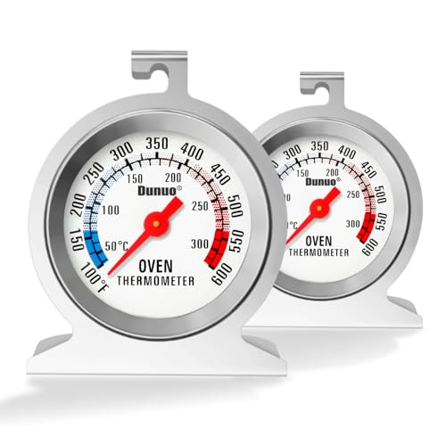 Dunuo 2-Pack Oven Thermometer for Gas and Electric Ovens,