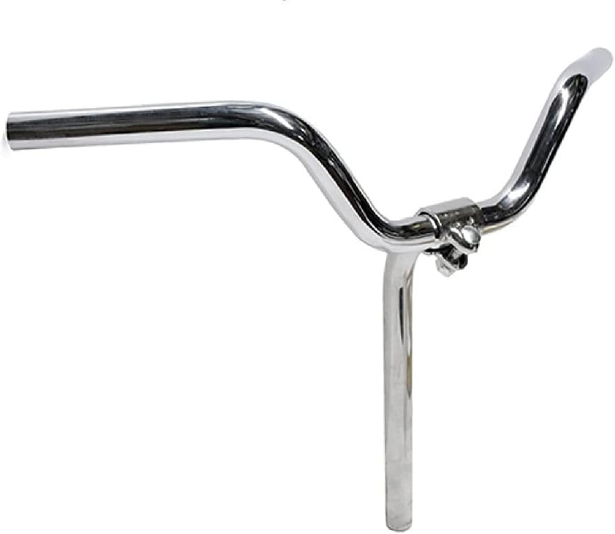 Guidon Chromé Pliant 21.1mm Pour Vélo Type Graziella - Sans Poignées