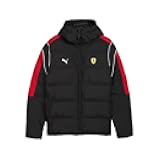 PUMA Mens Scuderia Ferrari T7 Puffer Jacket Athletic Outerwear Casual - Black