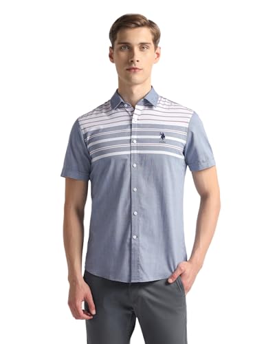 Image of U.S. Polo ASSN. Men's Cotton Regular Fit Shirt