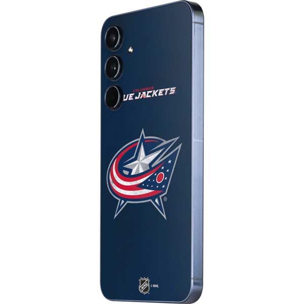 Skinit Decal Phone Skin Compatible with Galaxy A36 5G - Officially Licensed NHL Columbus Blue Jackets Distressed Design