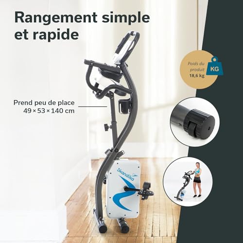 Vélo d'appartement pliable pour perdre du poids et tonifier le corps - 6