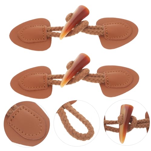 Boutons en résine pour cardigans HOMSFOU | 5 ensembles de fermetures à bascule - 4