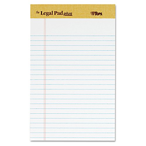 Tampons d'écriture Tops The Legal Pad Plus 12,7x20,3 cm lot de 12