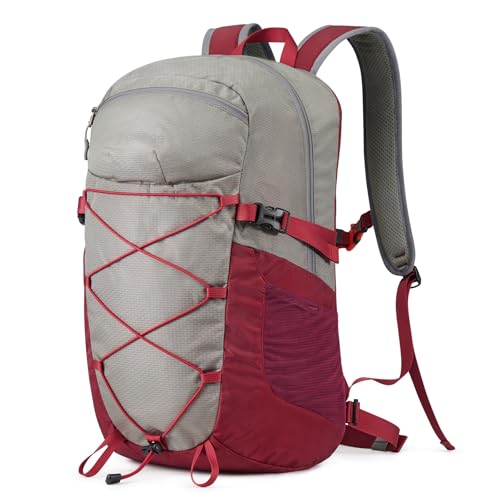 G4Free Mochila de viaje de senderismo de 30 L para hombres y mujeres, rosso, 30L