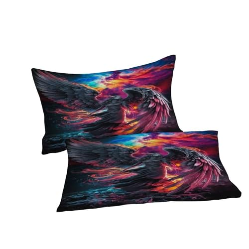 Housse de couette fermeture éclair gothique 200x200 pour lit sans plis - 7