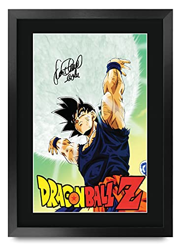 HWC Trading FR A3 Dragonball Z Sean Schemmel Cadeaux Imprimé Signé Autographe Photo pour les fans de télévision - A3 Encadré